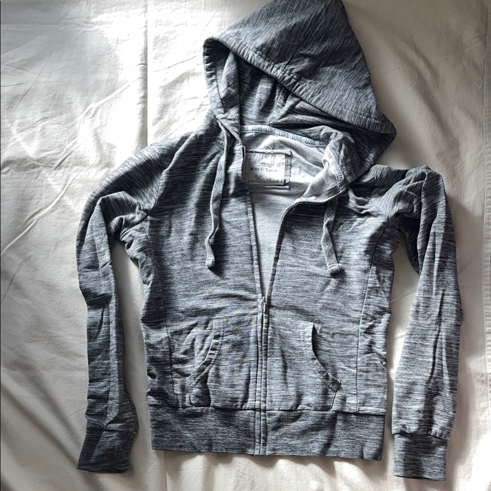 Gray Zip-Up Hoodie